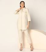 Off White Co-Ord Set Summer Pret Wear