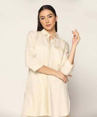 Off White Co-Ord Set Summer Pret Wear 2