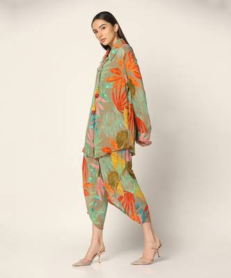 Grey Multi Co-Ord Set Summer Pret Wear 4