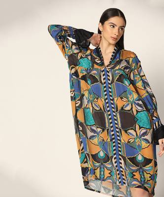 Blue Multi Dress Summer Pret Wear 3