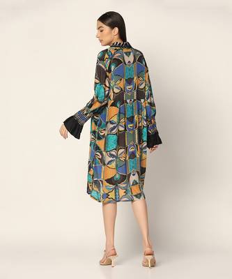 Blue Multi Dress Summer Pret Wear 5