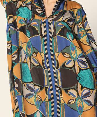 Blue Multi Dress Summer Pret Wear 6