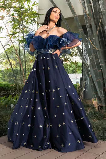 Aarzu Ruffled Gown