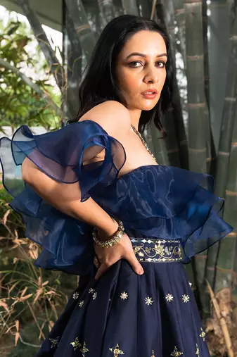 Aarzu Ruffled Gown
