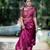 Purple Woven Art Silk Saree With Blouse Piece