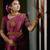 Purple Woven Art Silk Saree With Blouse Piece