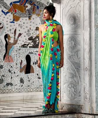 Drape Skirt Saree 1