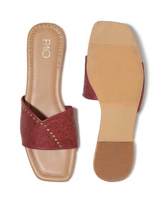 Iroko Maroon Flats 2