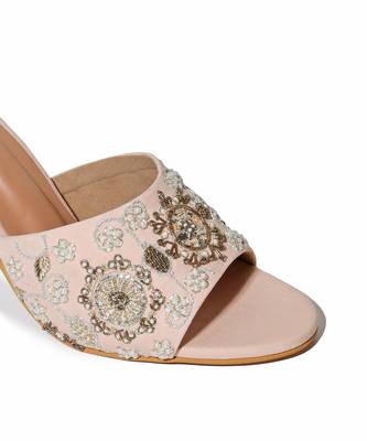 Payal Singhal X Paio Valentia Zardozi Embroidery Pink Stiletto 4