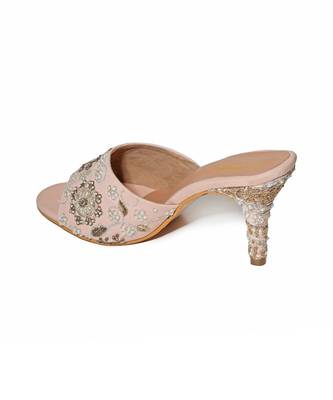 Payal Singhal X Paio Valentia Zardozi Embroidery Pink Stiletto 5