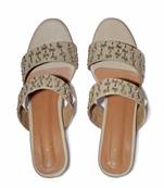Payal Singhal X Paio Gala Mirror Embroidered Beige Stiletto