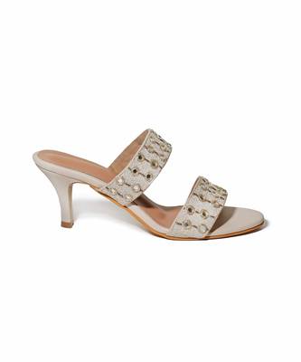 Payal Singhal X Paio Gala Mirror Embroidered Beige Stiletto 2