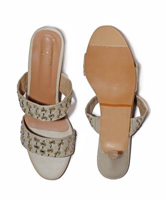 Payal Singhal X Paio Gala Mirror Embroidered Beige Stiletto 5