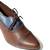Jasper Blue And Brown Court Heel Boots