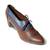 Jasper Blue And Brown Court Heel Boots