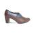 Jasper Blue And Brown Court Heel Boots