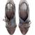 Jasper Blue And Brown Court Heel Boots
