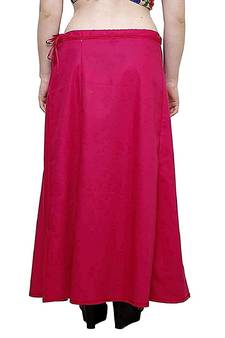 Rani Women's Cotton Plain Stitched Inskirt Saree Petticoats