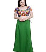 Multicolor Women's Cotton Plain Stitched Inskirt Saree Petticoats Combo