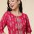 Ethnic Red Colour Cotton Long Kurti With Palazzo Pant For Trendy Looks