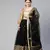 Black Colour Rich And Heavy Jari With Sequence Work Lehenga Set