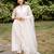 White lace chanderi salwar