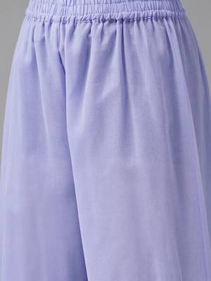 Hand Embroidered Mauve Georgette Lucknowi Chikankari Women Unstitched Suit Piece 5