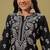 Hand Embroidered Black Cotton Lucknow Chikankari Women Kurta