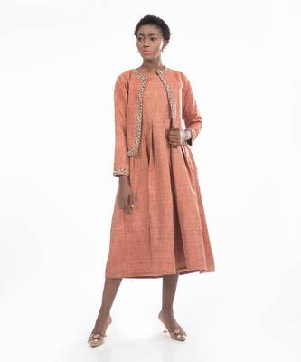 Elizabeth Front Open Jacket With Bouffant Dress 1