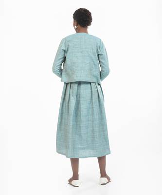 Elizabeth Front Open Jacket With Bouffant Dress 3
