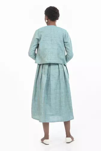 Elizabeth Front Open Jacket With Bouffant Dress