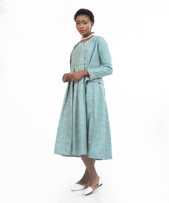 Elizabeth Front Open Jacket With Bouffant Dress 4