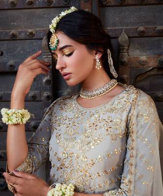 Ivory Gota Short Kurta Sharara 4