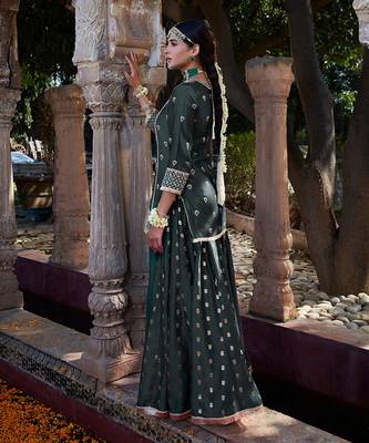 Teal Banarsi  Sharara 5