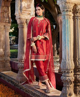 Marooon  Short Kurta Set 2