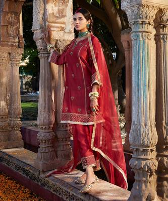 Marooon  Short Kurta Set 3