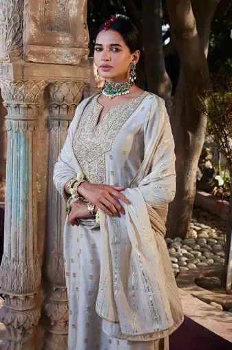 Ivory Anmol Gota Kurta Set