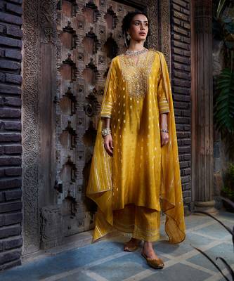 Yellow Anmol Gota Kurta Set 1