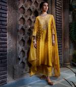 Yellow Anmol Gota Kurta Set