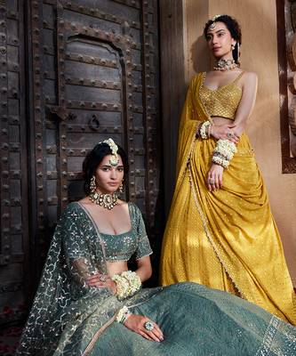Yellow Chikankari Lehenga 7