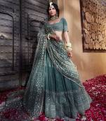 Sage Green Chikankari Lehenga