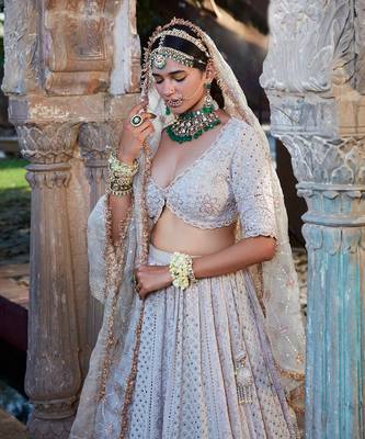 Ivory Chikankari Lehenga 2