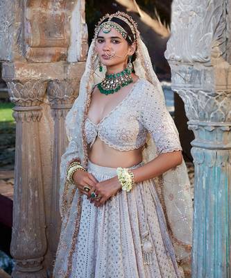 Ivory Chikankari Lehenga 3