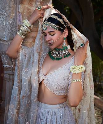 Ivory Chikankari Lehenga 6