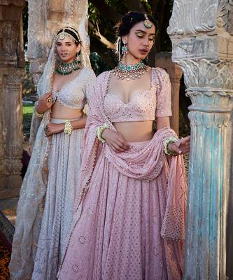 Ivory Chikankari Lehenga 7
