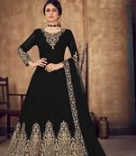 BLACK COLOR DESIGNER HEAVY GEORGETTE WITH CORDING WORK SALWAR SUIT