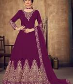 RANI COLOR DESIGNER HEAVY GEORGETTE WITH CORDING WORK SALWAR SUIT