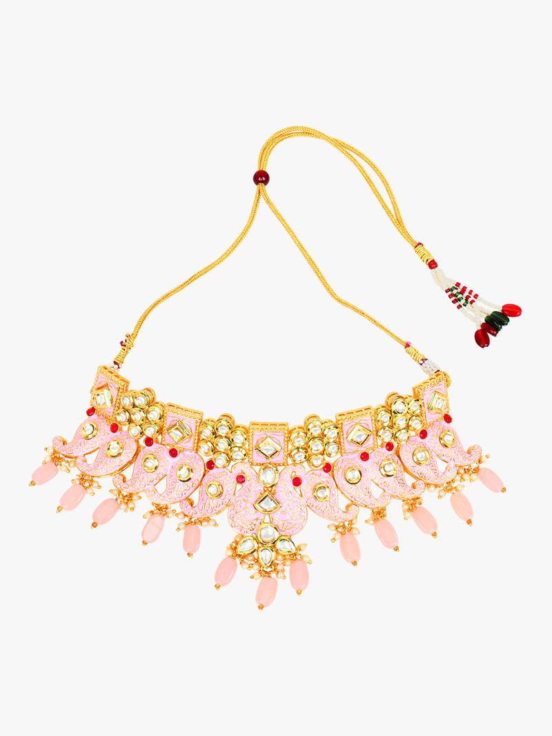 Steorra Jewels Traditional Necklace Set For Women