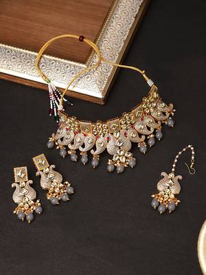 Steorra Jewels Traditional Necklace Set For Women 1