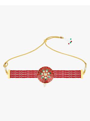 Steorra Jewels Traditional Necklace Set For Women 4